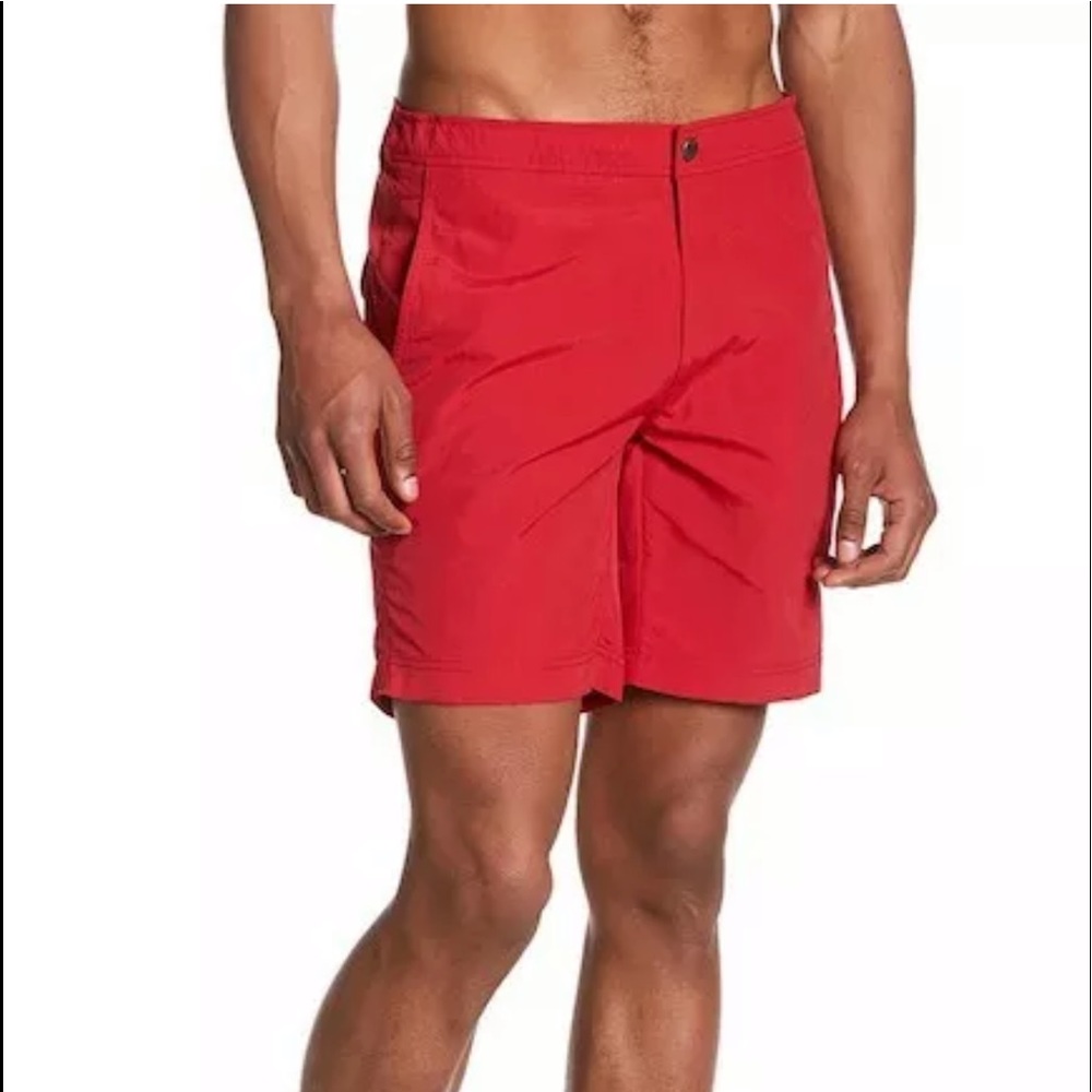 NWT ONIA men’s red swim trunks shorts 40 🔥